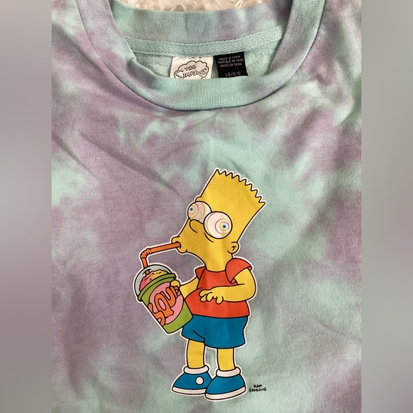 THE SIMPSONS CREWNECK SWEATER SWEATSHIRT - Picture 2 of 2